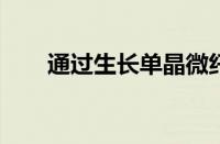 通过生长单晶微纤维制造可弯曲的冰