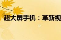 超大屏手机：革新视觉体验，一屏掌控天下